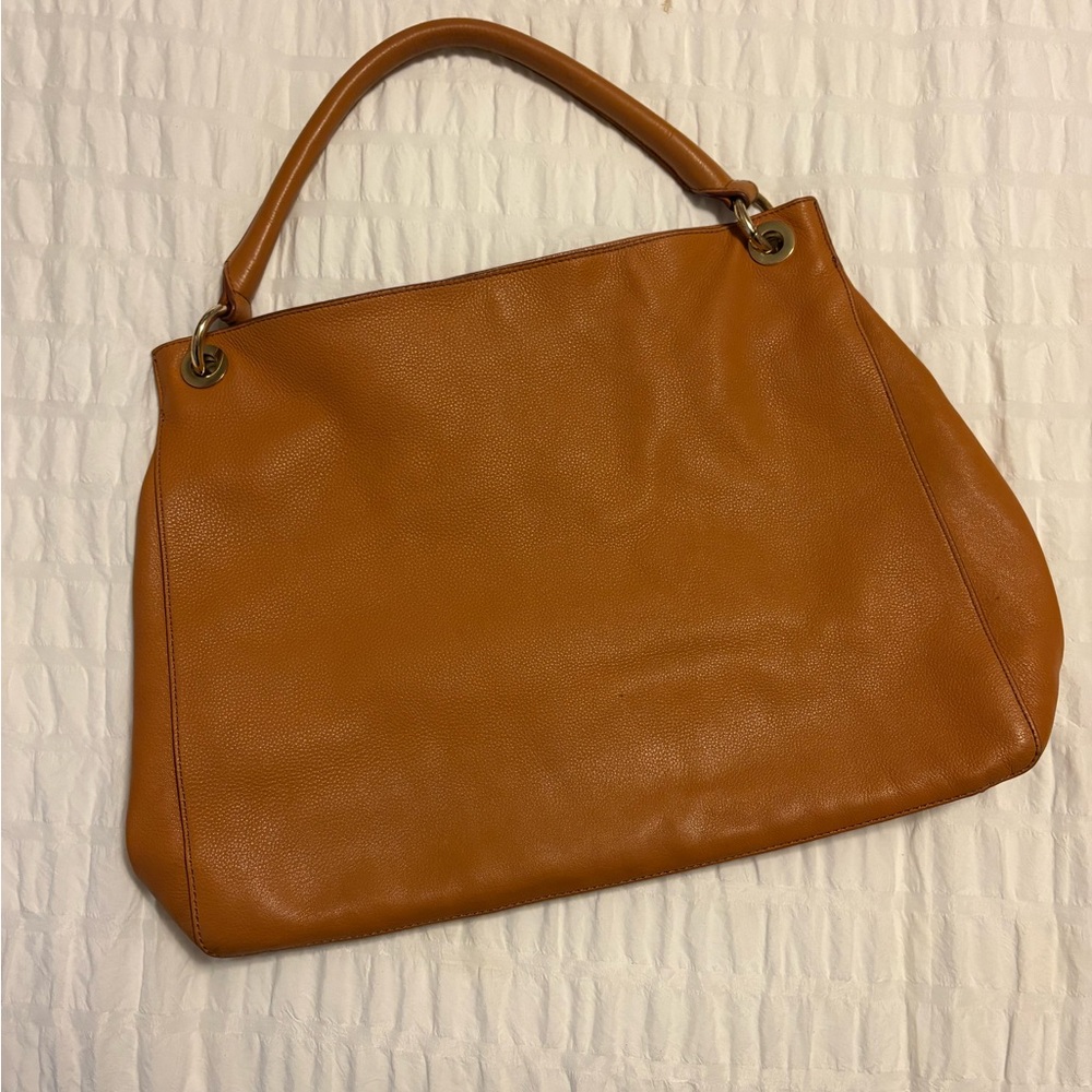 Mark & Graham Tan Leather Tote Bag